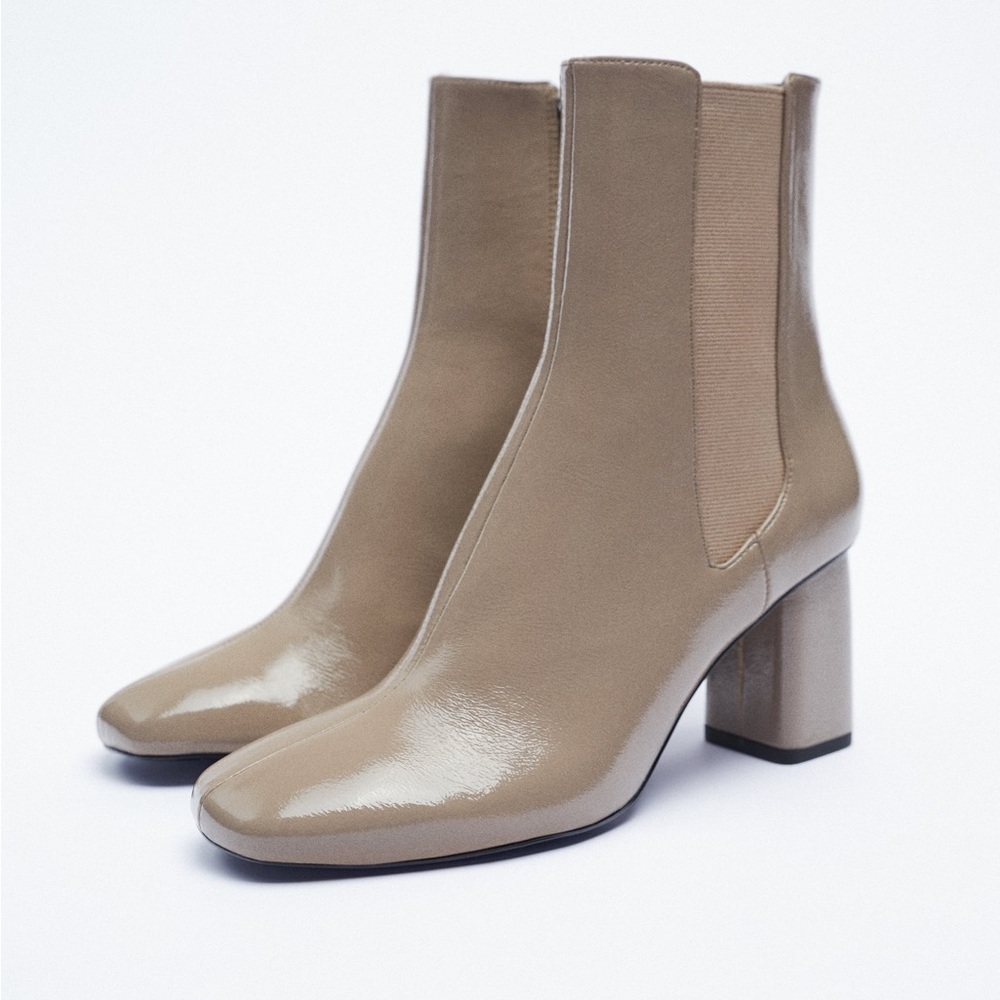 ZARA Heeled Booties size 6.5